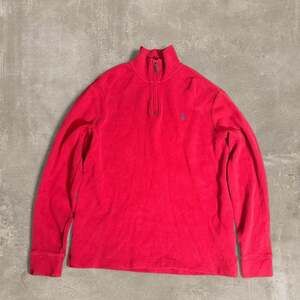 Vintage Polo Ralph Lauren Quarter Zip Sweatshirt, Red, Y2K - Size M